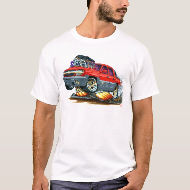 Lawinen-Rot-LKW T-Shirt (Vorderseite)