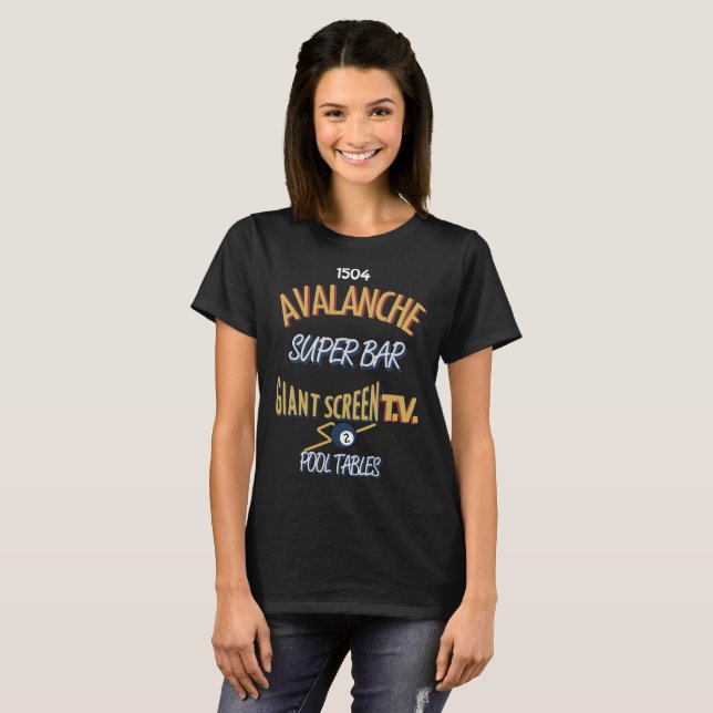 Lawinen-SuperBar Marquette - farbenreicher Frauen T-Shirt (Vorne ganz)