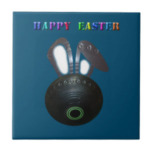 Lawinenschüssel Osterhase, Keramik Tile Fliese