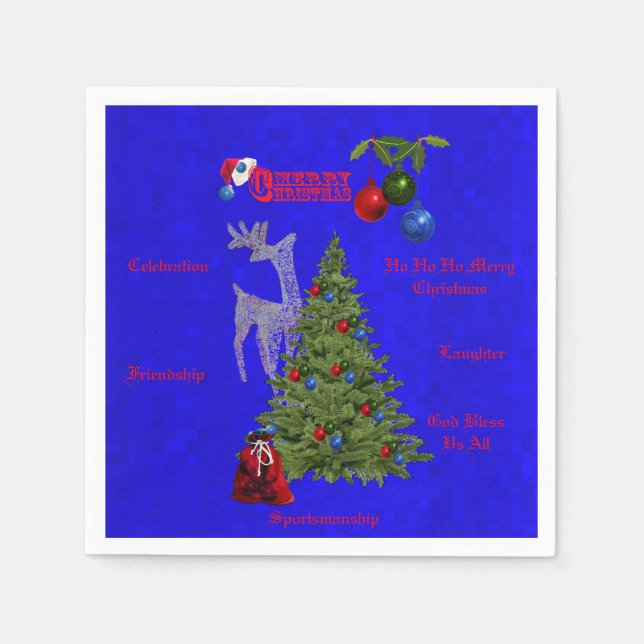 Lawn-Bowling-Weihnachtsfeier, Serviette (Vorderseite)