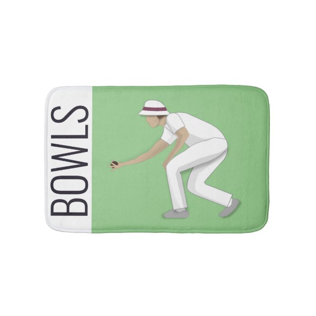 Lawn Bowls Badematte (Vorderseite)