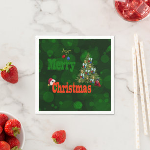 Lawn Bowls, Christmas Napkins Serviette