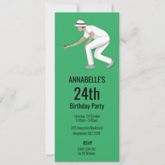 Lawn Bowls Einladung