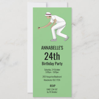 Lawn Bowls Einladung