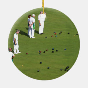 Lawn Bowls England Keramik Ornament