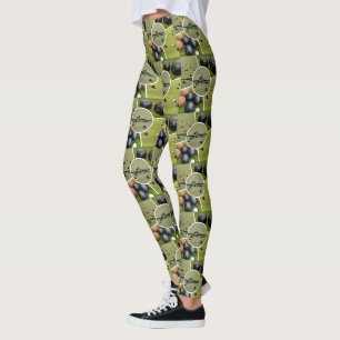Lawn Bowls Five Picture Collage, Leggings