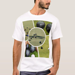 Lawn Bowls Five Picture Collage, Tshirt