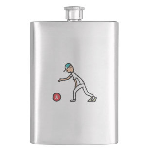 Lawn Bowls Flachmann