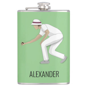 Lawn Bowls Flachmann