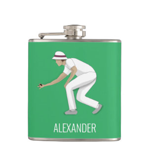 Lawn Bowls Flachmann