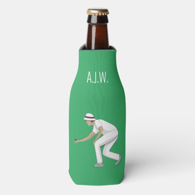 Lawn Bowls Flaschenkühler (Flaschenvorderseite)