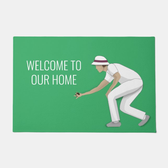 Lawn Bowls Fußmatte (Vorderseite)