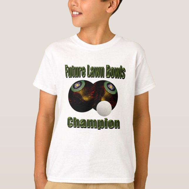 Lawn Bowls Future Champ, Kids Tshirt (Vorderseite)