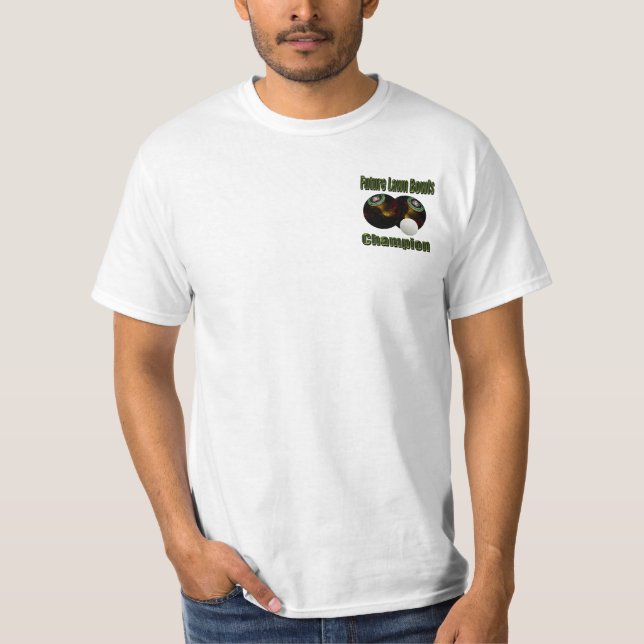 Lawn Bowls Future Champ, Mens Value Tshirt (Vorderseite)