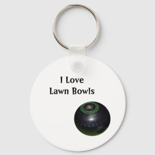 Lawn Bowls ist ein Spiel, das ich Liebe, Schlüssel Schlüsselanhänger