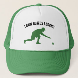 Lawn Bowls Legend Green Truckerkappe