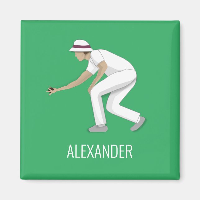 Lawn Bowls Magnet (Vorne)