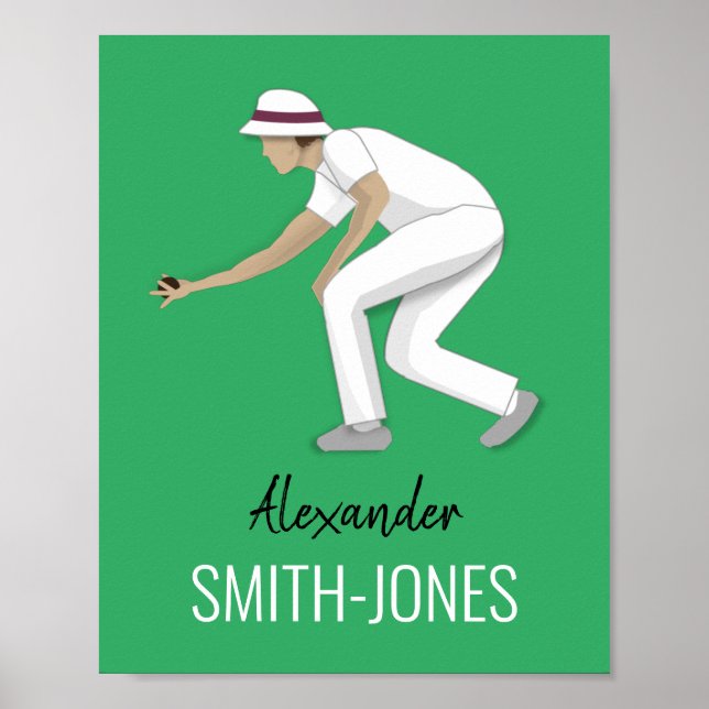Lawn Bowls Poster (Vorne)