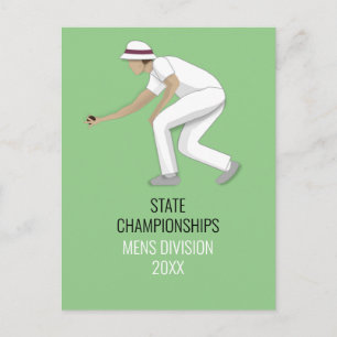 Lawn Bowls Postkarte