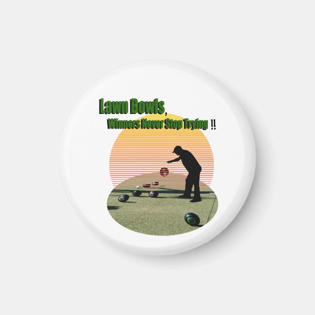 Lawn Bowls The Winners Design, Magnet (Vorne)
