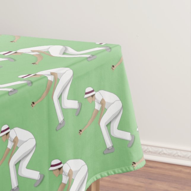 Lawn Bowls Tischdecke (Beispiel)