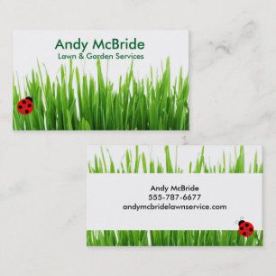 Lawn Care Landscaper Beruflich Visitenkarte
