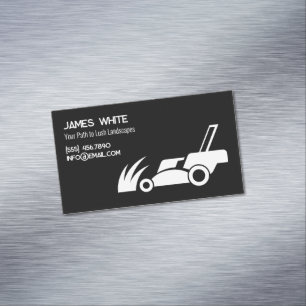 Lawn Care Landscaping Business Card Magnet