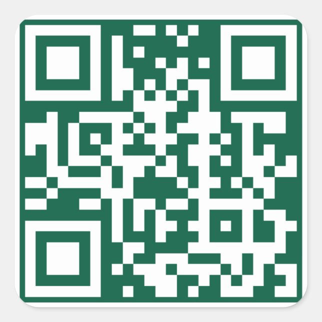 Lawn Care & Landscaping Business, QR Code  Quadratischer Aufkleber (Vorderseite)