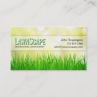 Lawn Care Landscaping Gardener Business Card Visitenkarte