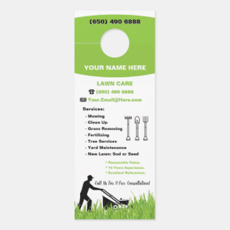 Lawn Care Landscaping Mowing Grass Service Türanhänger