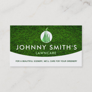 Lawn Care Slogans Business Cards Visitenkarte