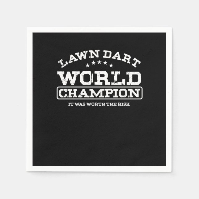 Lawn Dart World Champion Dart Sports Game Gift Serviette (Vorderseite)