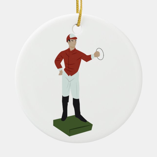 Lawn Jockey Keramik Ornament (Vorne)