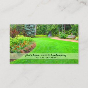 Lawn & Landscaping Business Card Visitenkarte
