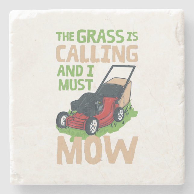 Lawn Mower Lawn Care Steinuntersetzer (Vorderseite)