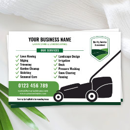 Lawn Mowing & Landscaping Business Marketing Flyer