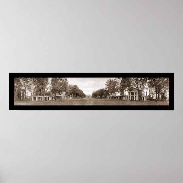 Lawn University of Virginia Riesiges Foto 1911 Poster (Vorne)