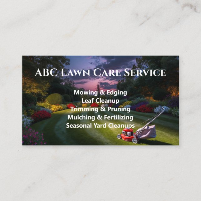Lawnpro Premium Service Visitenkarte (Vorderseite)