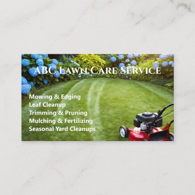 Lawnpro Premium Service Visitenkarte (Vorderseite)