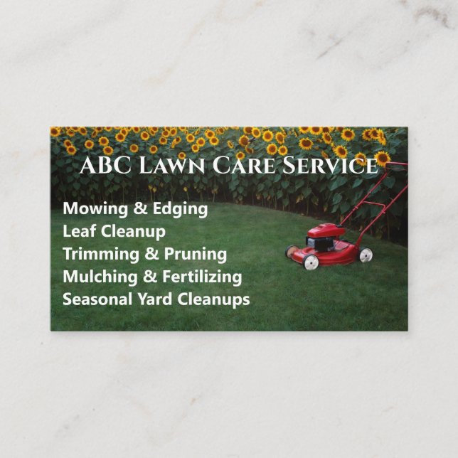 Lawnpro Premium Service Visitenkarte (Vorderseite)