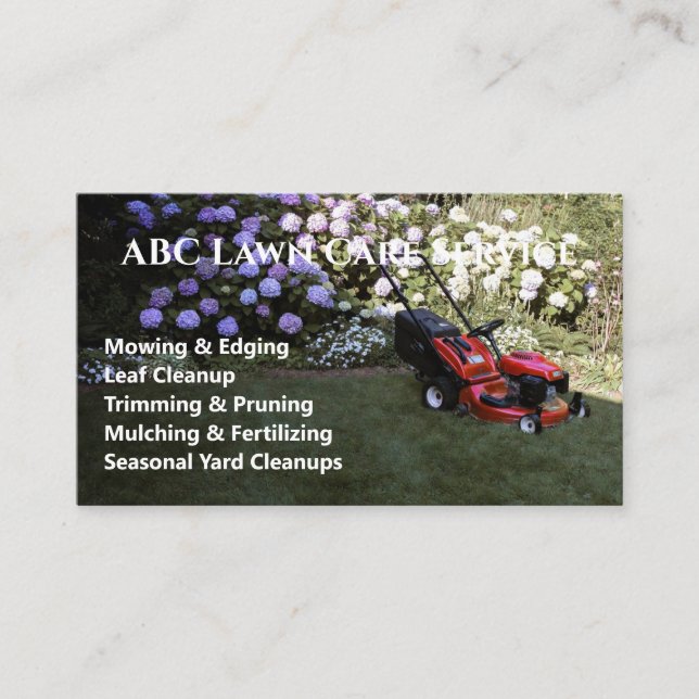 Lawnpro Premium Service Visitenkarte (Vorderseite)