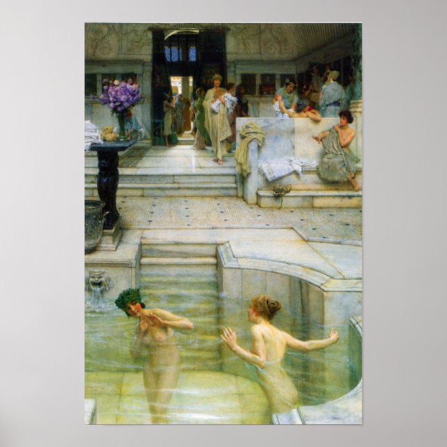 Lawrence Alma-Tadema - Eine beliebte Tradition Poster (Vorne)