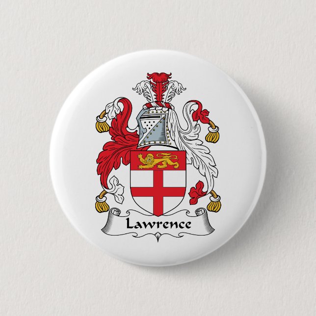 Lawrence-Familienwappen Button (Vorderseite)
