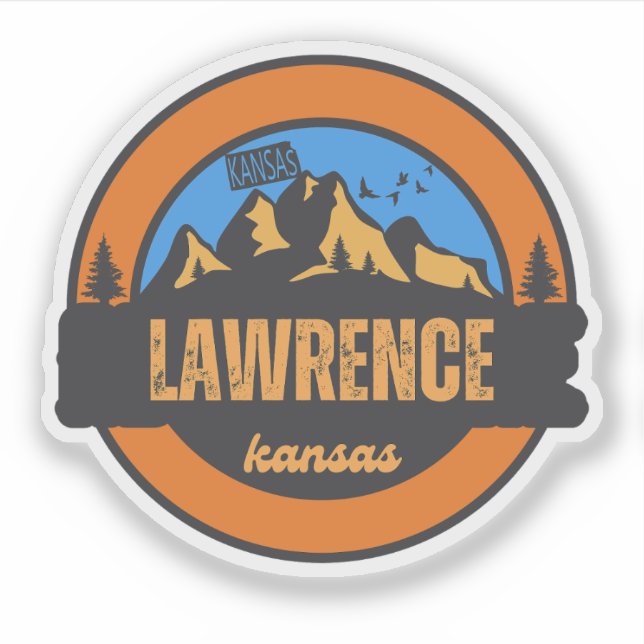 Lawrence, Kansas Aufkleber (Vorderseite)