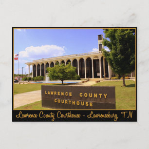 Lawrence Landkreis Courthouse - Lawrenceburg, TN Postkarte