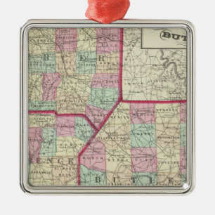 Lawrence, Mercer, Biber, Butler-Landkreis Silbernes Ornament