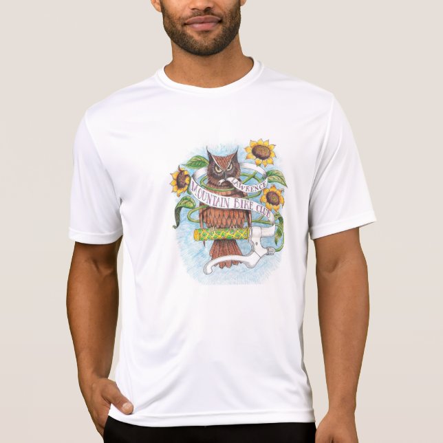 Lawrence-Mountainbike-Verein kundenspezifischer T-Shirt (Vorderseite)