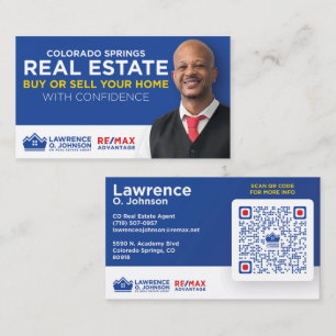 Lawrence O. Johnson Cartes de visite immobiliers
