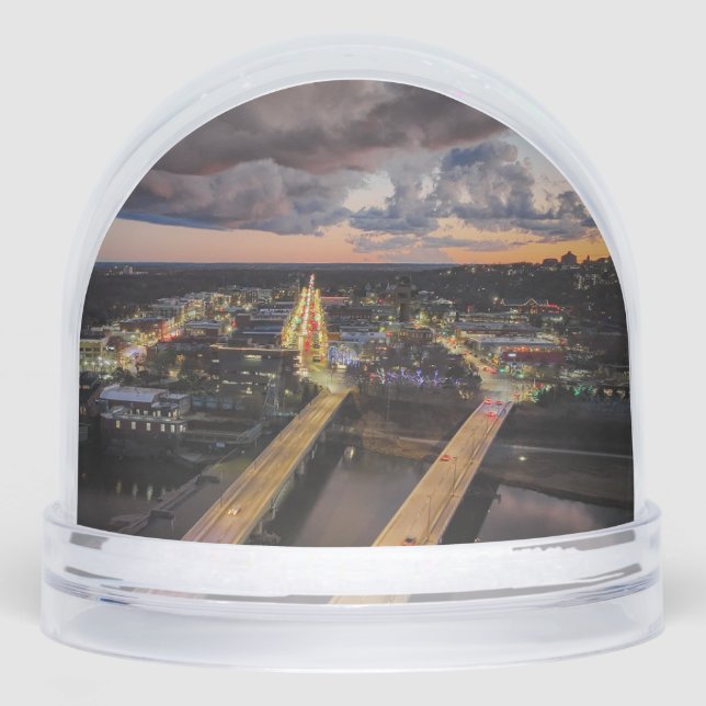 Lawrence Times downtown view Schneekugeln (Vorderseite)