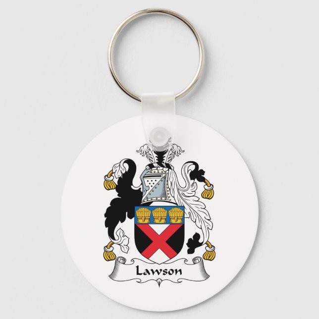Lawson Familienwappen Schlüsselanhänger (Vorderseite)